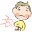 お腹が痛いこどものイラスト