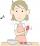 食事を作る女性のイラスト