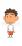 男の子（左向き）のイラスト