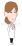 困る女性医師（右向き）のイラスト