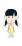 困る女の子のイラスト