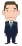 困る中年男性のイラスト