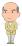 怒る老人男性（左向き）のイラスト
