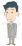成人男性（左向き）のイラスト