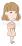 成人女性（右向き）のイラスト