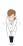 お辞儀する女性医師のイラスト