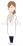 困る女性医師（左向き）のイラスト