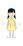 喜ぶ女の子のイラスト