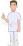 指差す看護師（左向き）のイラスト