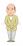 怒る老人男性（左向き）のイラスト