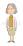 怒る老人女性（左向き）のイラスト