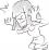 頭痛の女性のイラスト